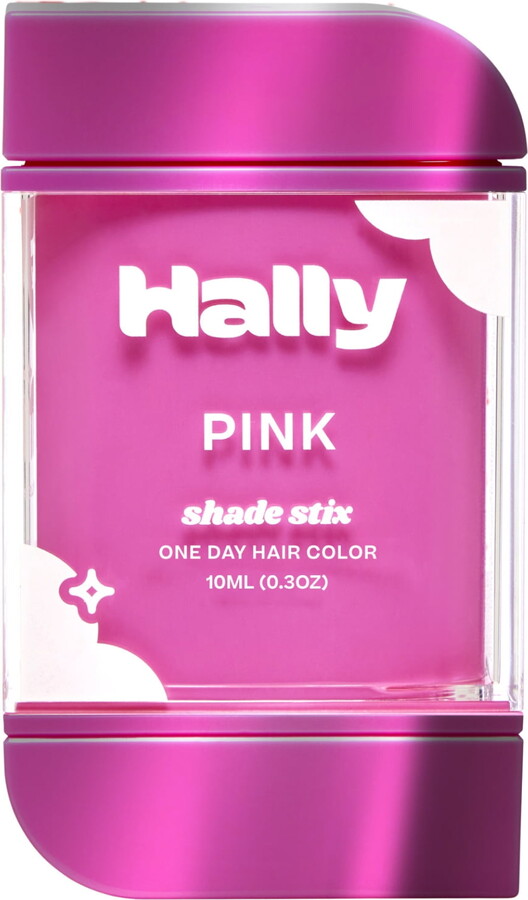 Hally Hair Shade Stix, Patent-Pending Temporary Hair Makeup, Pink, 10 ml