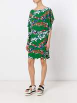 Thumbnail for your product : MSGM floral print asymmetric dress