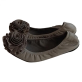Thumbnail for your product : Valentino Grey Leather Ballet flats