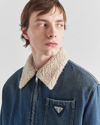 ブルゾン PRADA DENIM JACKET Prada Padded denim jacket - ShopStyle