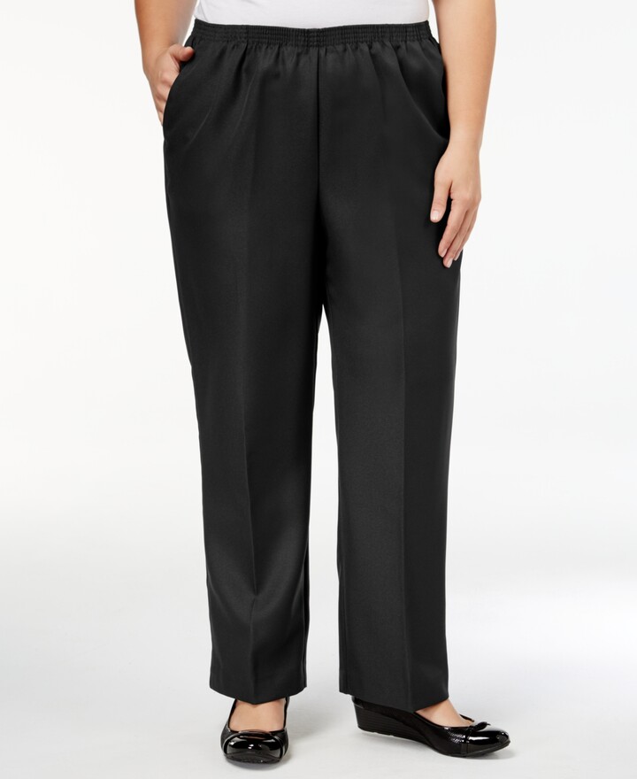 Alfred Dunner Women's Black Pants | ShopStyle