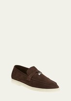 Thumbnail for your product : Loro Piana Summer Charms Walk Suede Loafers