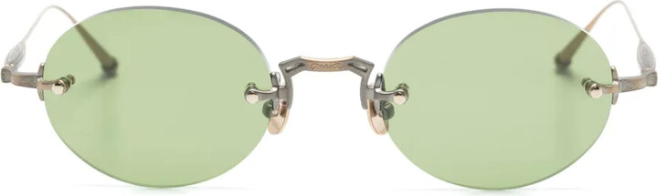 Matsuda Rimless Oval-Frame Sunglasses