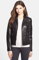 Thumbnail for your product : Marc New York 1609 Marc New York by Andrew Marc Marc New York 'Molly' Leather Moto Jacket (Online Only)