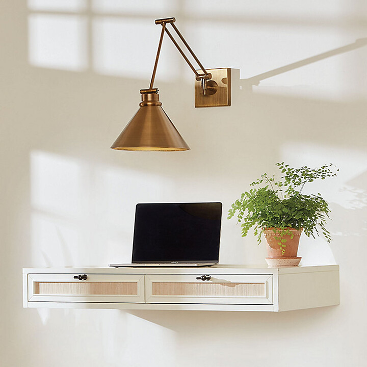 Ballard Designs Hampton Grasscloth Wall Desk ShopStyle