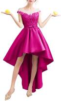 Thumbnail for your product : Vimans Womens Satin High Low Homecoming Dresses 2019 Formal Prom Gown