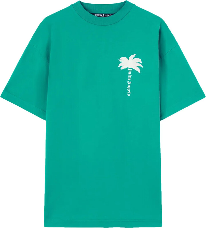 Palm Angels Palm Tree-print cotton T-shirt