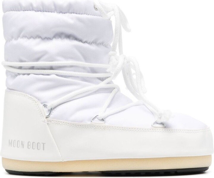 Moon Boot White Icon Light Low Nylon Boots