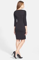 Thumbnail for your product : Ivanka Trump Gathered Jersey & Ponte Sheath Dress