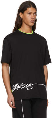 Versus Black Fluo Logo T-Shirt