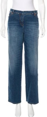 Valentino Rockstud Wide-Leg Jeans w/ Tags