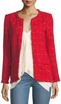 Iro Quespo Open-Front Tweed Jacket