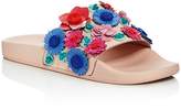 Thumbnail for your product : Kate Spade Women's Skye Floral Leather Pool Slide Sandals
