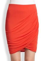 Thumbnail for your product : Helmut Lang Nova Asymmetrical Draped Stretch Jersey Skirt