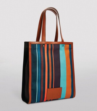 Paul Smith Leather Striped Tote Bag - ShopStyle