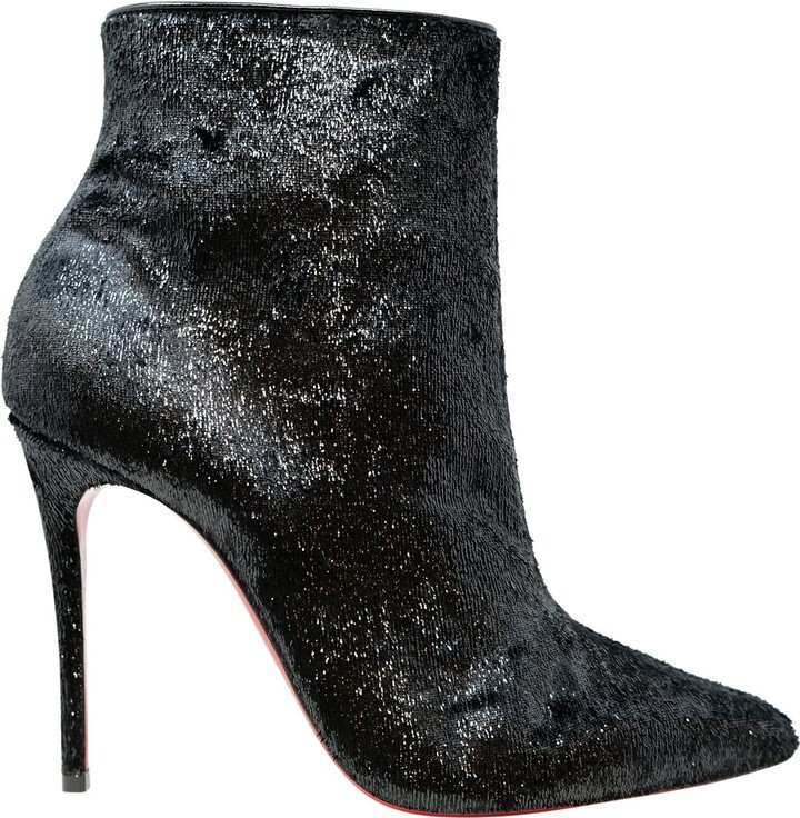 CHRISTIAN LOUBOUTIN So Kate Booty 85 leopard-print calf hair ankle boots