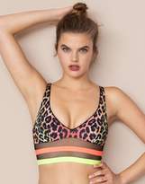 Thumbnail for your product : Agent Provocateur UK Zenaya Bikini Top Neon Leopard Print