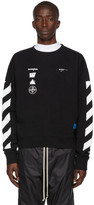 Thumbnail for your product : Off-White Black and White Oversized Diag Mariana de Silva Sweatshirt