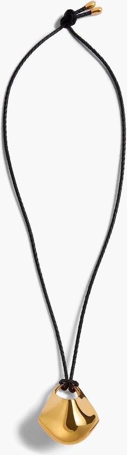 Medium Lotus Pendant in Gold