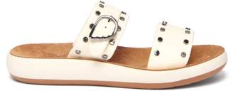 Ancient Greek Sandals Preveza Nails Leather Sandals - Womens - White