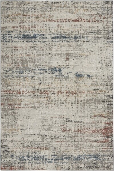 Nourison NourisonRusticTexturesAbrashIndoorAreaRugLightGreyMulti5'3\
