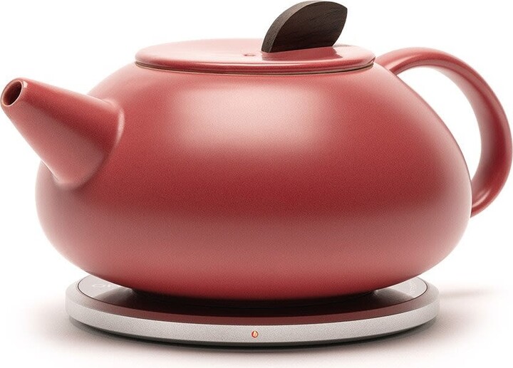 Leiph Self-Heating Teapot Set - Classic Olive by OHOM