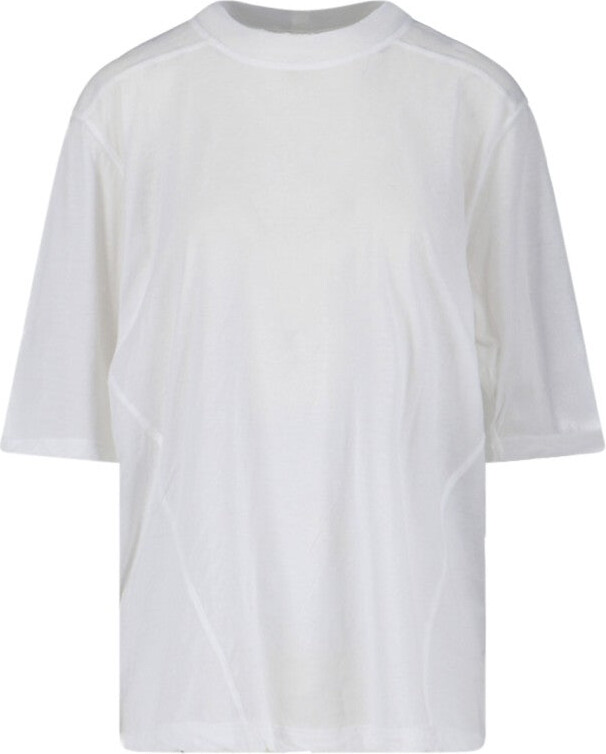 Rick Owens Walrus" T-Shirt With Side Tie - White