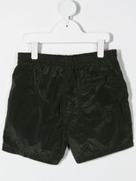 Thumbnail for your product : Stone Island Junior Logo-Patch Swim Shorts