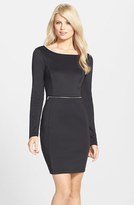 Thumbnail for your product : Cynthia Steffe CeCe by Zip Detail Scuba Body-Con Dress