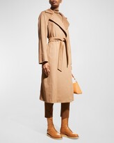 Thumbnail for your product : Max Mara Manuela Belted Camel Hair Coat, Camel