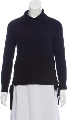 Frame Denim Long Sleeve Cashmere Sweater Black Denim Long Sleeve Cashmere Sweater
