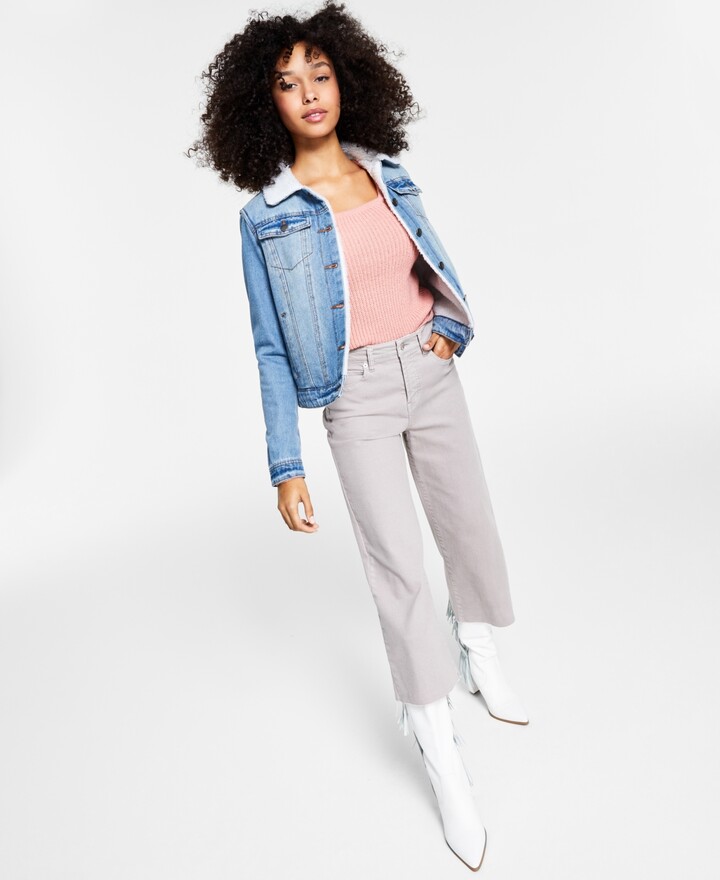 juniors black jean jacket