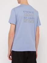 Thumbnail for your product : Stone Island Logo Print Cotton T Shirt - Mens - Light Purple