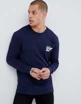 Thumbnail for your product : G Star G-Star uniform of the free back logo long sleeve t-shirt in blue