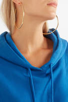 Thumbnail for your product : Jennifer Fisher Classic Hollow Gold-plated Hoop Earrings