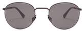 Thumbnail for your product : Mykita Jonte Round Frame Metal Sunglasses - Mens - Black