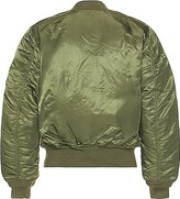 Thumbnail for your product : Alpha Industries MA-1 Blood Chit Bomber Jacket in Green