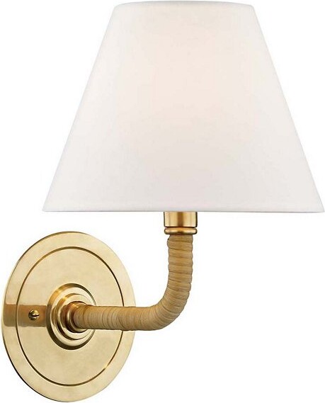 Hudson Valley Lighting Curves No.1 Wall Sconce in Brass