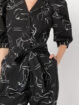 Thumbnail for your product : Lhd Casitas abstract-print jumpsuit