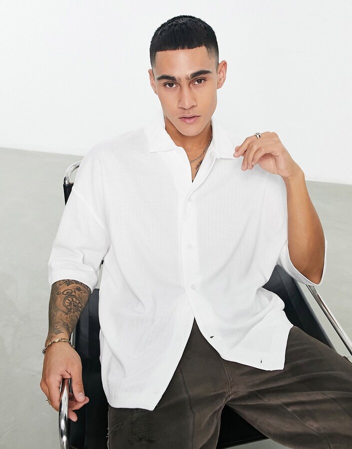 White Button Half Shirt Shop The Largest Collection Shopstyle Uk
