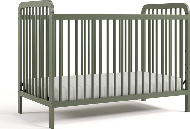Stork Craft Storkcraft Pasadena 3-in-1 Convertible Baby Crib, Olive