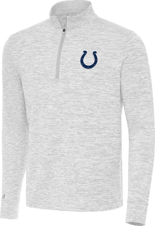 Antigua Men's Gray Indianapolis Colts Cause Quarter-Zip Top