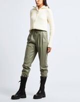 Thumbnail for your product : 8 By YOOX Faux Leather High-waist Jogger Pants Pants Sage Green
