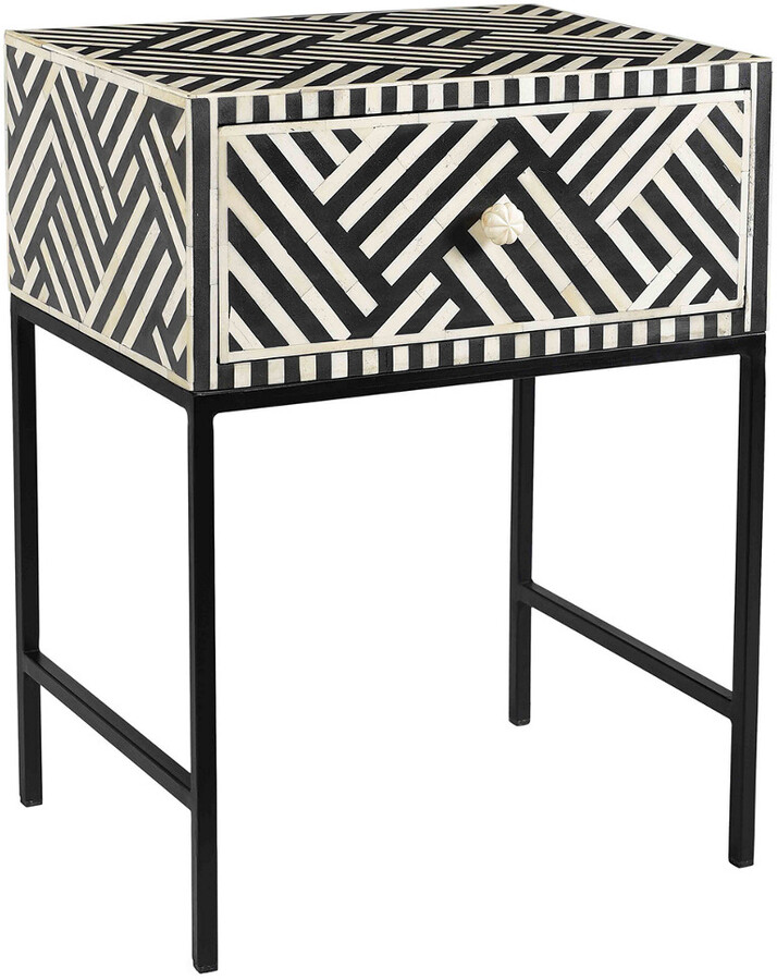 TOV Furniture Noire Bone Inlay Side Table - ShopStyle