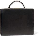 Thumbnail for your product : Mark Cross Grace Large Textured-leather Shoulder Bag - Black