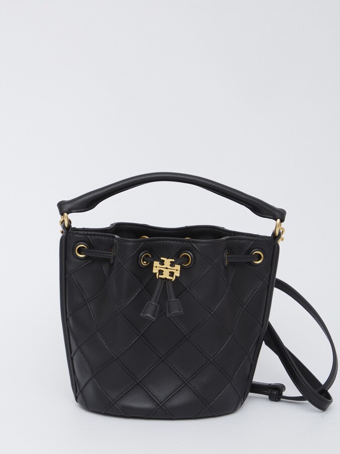 Tory Burch Fleming Quilted Leather Bucket Bag