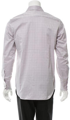 Balenciaga Windowpane Button-Up Shirt w/ Tags
