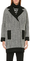 Thumbnail for your product : Ungaro Chevron-knit wool-blend coat