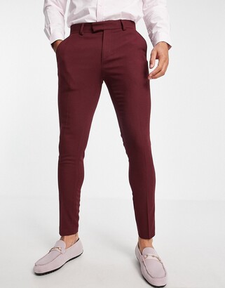 Mens Burgundy Trousers | Shop the world's largest collection of fashion |  ShopStyle UK