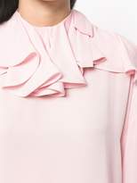 Thumbnail for your product : Valentino asymmetric ruffle blouse